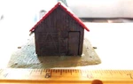 Pola Alpine Ski Shack Built Kit - Ho. Fixed Price $6.00.