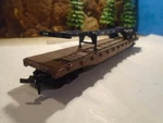 Lima Ho Scale Flat Bed Freight Car With Semi Trailer Load 5-164-2-5. Fixed Price $17.99.