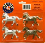 Lionel Horses 4-PACK #1930280. Fixed Price $21.99.
