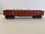 Lionel 6462-100 Bright Red Nyc Gondola- Barrels W Damaged Box. Fixed Price $25.00.