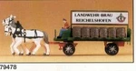 Preiser 79478 Brewery Beer Wagon With Driver, Horses & Accessories. Fixed Price $39.85.