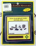 Scale Railroad Yard Detail Set - Railway Express Miniatures #2141. Fixed Price $9.50.