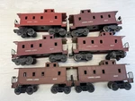 Lionel #6017 Gauge Lines Caboose Brown/brick Lot Of. Fixed Price $21.00.