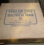 Louis Marx & Co. Stream Line Steam Gauge Analog Train Set New York Central. Fixed Price $199.00.