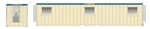 Atlas 40' Mobile Office Container Assembled Mini (tan, Blue) 70000234. Fixed Price $25.98.
