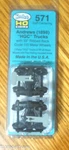 Kadee #571 (ho) Andrews (1898) "hgc" Trucks W/33" Ribbed Back Code 110. Fixed Price $13.64.