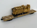 Mth O Scale Rail Httx 93223 Flat Car W/a Caterpillar 3516 Nat Gas Gen Set. Fixed Price $265.00.