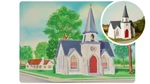 Bachmann 45630 O Scale 75TH Anniversary Plasticville Cathedral. Fixed Price $31.69.