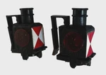 Lgb Euro Marker Caboose Lantern Red And White Slide - Set Of 2. Fixed Price $14.95.