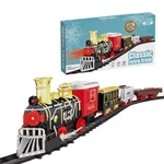 Classic Retro Train Set Electric Rail Track Lights Music Toy Kids Gift 3+. Fixed Price $40.24.