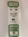 Evergreen Scale Models Opaque White Styrene Strips .125IN Thick, 24IN Long 391. Fixed Price $10.98.