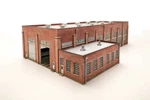 Walthers #933-2923 130' 2-STALL Diesel Engine House -- Kit. Fixed Price $55.23.