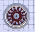 Lionel SM-72X Red Super Motor 14-SPOKED Plain Wheel. Fixed Price $12.00.