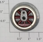 Lionel SLS-255-7 Red Spoked 1-1/2" Gauge Steam Loco Gear Wheel W/boss. Fixed Price $8.00.