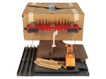 Lionel Vintage Operating Forklift Platform With 6264 Lumber Car Ex/box. Fixed Price $117.49.