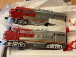Mth MT-2151LP +MT2151B Santa Fe F3 A-b-a Diesel Set New. Fixed Price $289.00.