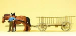 Horse Drawn Rack Wagon Preiser 30416. Fixed Price $48.23.