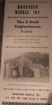 Magnuson Models Scale 2 Stall Engine House. Fixed Price $40.00.