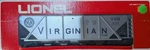 Lionel 6-9134 Virginian Hopper Car. Fixed Price $16.95.