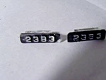 Vintage Lionel 2383 F3 Diesel Original Number Boards Pair (1 Left &1 Right). Fixed Price $17.00.