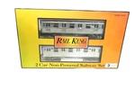 Mth Railking 30-2163 Mta Non-powered 2-CAR Subway Add Set New York. Fixed Price $289.99.