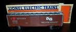Lionel Train Love Nevada Box Car 6-19926 Blt 1994 Gauge Silver State. (13S). Fixed Price $32.50.