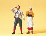 Preiser 45108 Scale Pedestrians Waitress & Guest In The Beer Garden. Fixed Price $46.99.