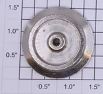 American Flyer 4696-23 Nickel Solid 1-1/2" Std. Gauge Trailing Truck Wheel (1). Fixed Price $6.00.