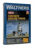 Walthers New #933-3042 Ho Scale Concrete Coaling Tower And Shed Free Ship. Fixed Price $52.98.