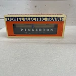 LIONEL6-16712 #1 Pinkerton Chase Cop & Hobo Gondola BLT'94 Original Box. Fixed Price $35.00.