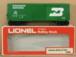 Lionel 9608 Bn/burlington Northern Hi-cube Boxcar (O-27 Size) O-gauge Nos. Fixed Price $19.99.