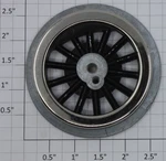 Lionel 400E-95 Black Spoked 2-3/4" Std. Gauge Steam Loco Plain Wheel. Fixed Price $12.00.