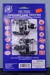 Ready Made Trains RMT-992301 Freight Car Trucks, Roller Bearing Style W/couplers. Fixed Price $19.99.