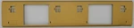 Lionel 332-31 Gauge Repainted Tan Pullman Baggage Car Window Insert. Fixed Price $15.00.