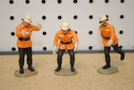 Preiser/elastolin 57563 German Firemen Figures *g-scale*. Fixed Price $24.99.