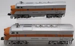 Lionel 2355 Vintage Western Pacific F-3 Aa Diesel Locomotives W/repro Shells. Fixed Price $558.44.