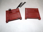 Lionel Vintage Original Prewar Gauge 2954 Semi Scale Boxcar Ends 714-17 &-20. Fixed Price $50.00.