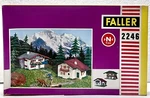 Vintage Faller Scale 2246 Farm Houses Construct Set Of Two. Fixed Price $21.38.