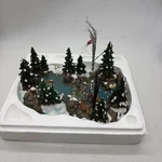 Dept 56 Mill Creek Pond 52651 Village Accessories Retired Woods Christmas No Box. Fixed Price $50.00.