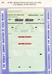 Microscale 87-964 Ho Montana Rail Link Assorted Freight Cars 1992+ Decal Sheet. Fixed Price $8.49.