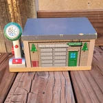 Knapford Railway Station Train Wooden Thomas Friends Mc Bunn Rare Learning Curve. Fixed Price $36.00.