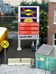 HO-1112-015 / 1:87 Scale Model Sunoco Gas Station Price Sign. Fixed Price $23.99.