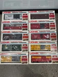10PC Lot Lionel Freight Carrier Box 6272 9462 9465 7302 9464 9450 9784. Fixed Price $130.00.