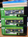 Mth Rail King 30-7027 A,b & John Deere Flat Car W/2 4010 Tractors Nib Gauge. Fixed Price $250.00.