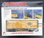 Gauge 3-RAIL Lionel 6-16614 Rdg Reading Operating Cop & Hobo Box Car #16614. Fixed Price $45.00.
