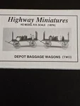 Highway Miniatures Ho Model 1/87 Depot Baggage Wagon (two) Jordan 360-301. Fixed Price $13.49.