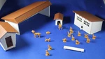 O/s - Plasticville #45604 Farm Buildings & Animals Complete. Fixed Price $32.00.