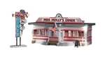 Woodland Scenics BR5066 Ho Scale Miss Molly's Diner Built Structure. Fixed Price $73.95.