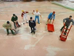 Hornby Working People 7 Pc Lot Construction Railroad Workers Scale. Fixed Price $14.99.