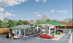 Walthers Cornerstone Ho Scale Modernized Gas Station Kit 933-3542. Fixed Price $55.42.